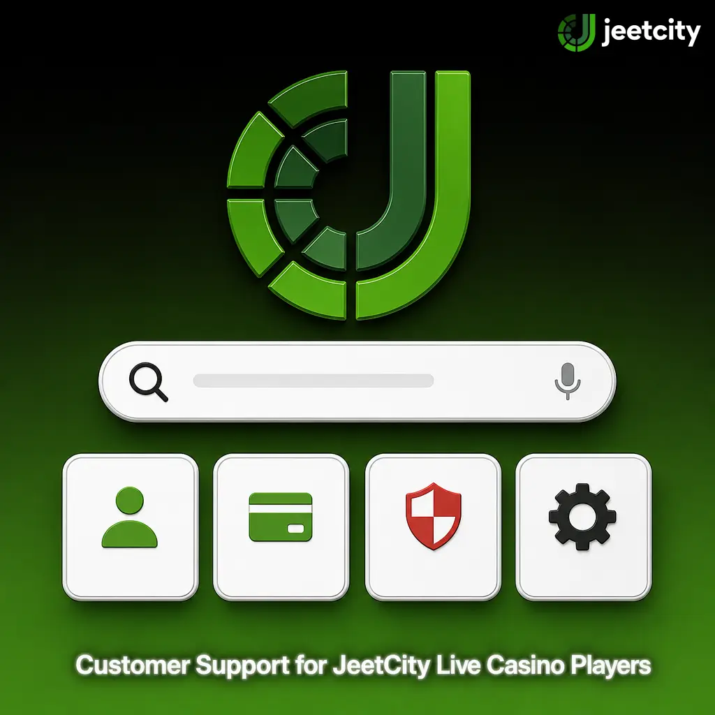JeetCity live casino 24/7 customer support options including live chat, email and FAQ for players