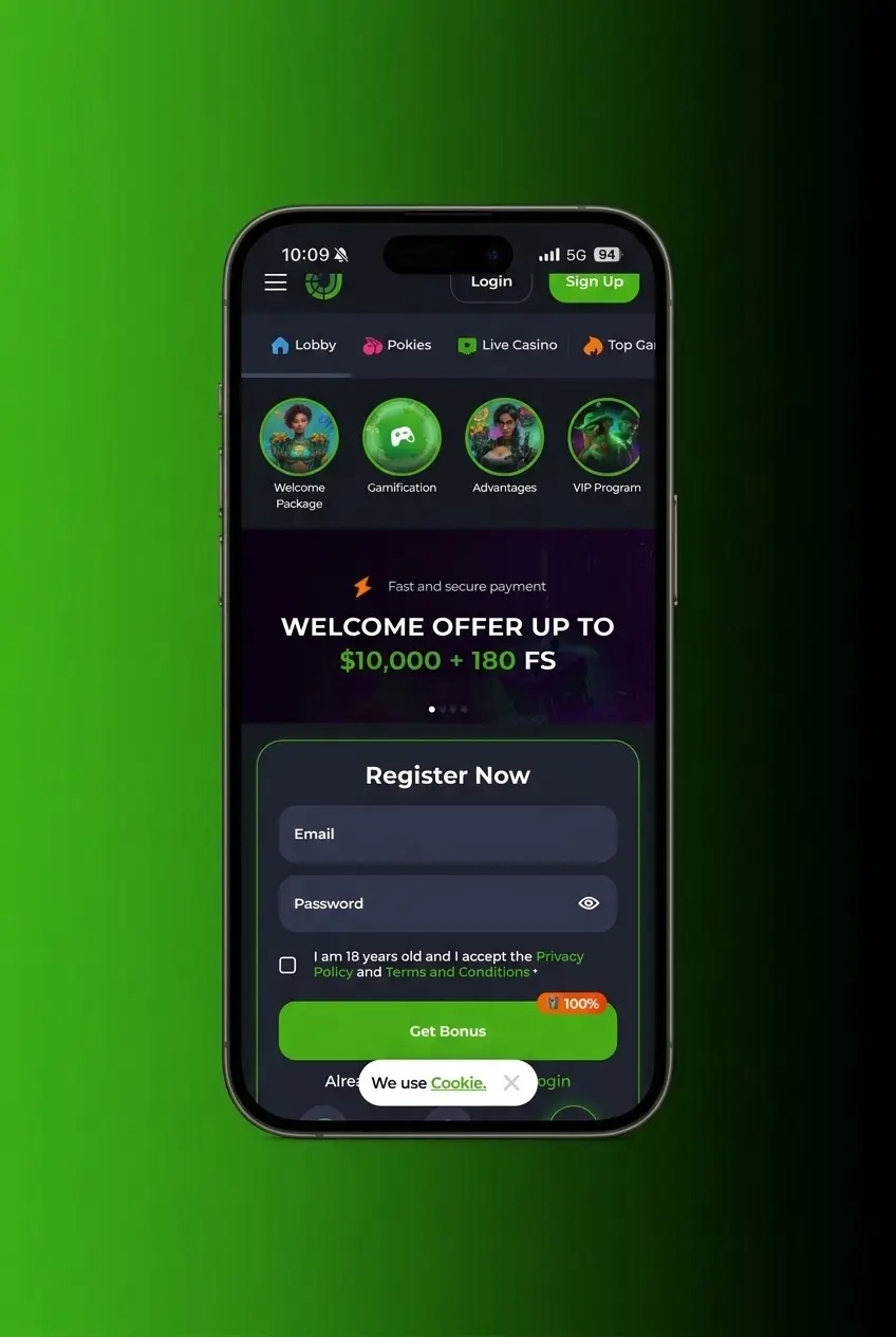 JeetCity slot game lobby on desktop showing login screen, game filters, and spin controls for online slots