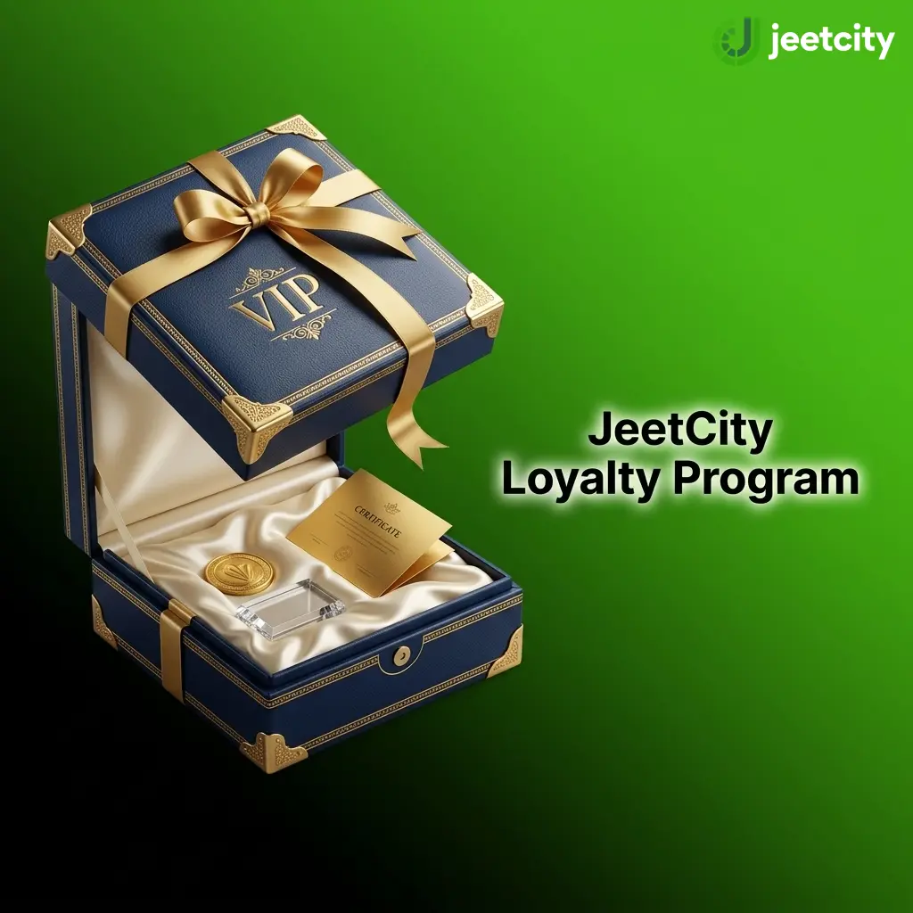 JeetCity tiered VIP loyalty program showing Bronze to Diamond levels with cashback, withdrawal perks, and point rewards
