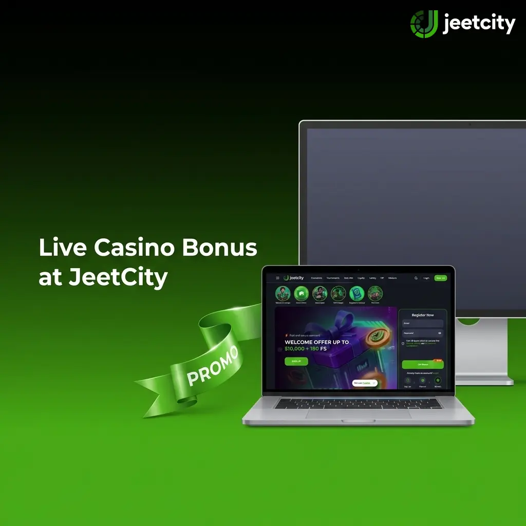 JeetCity live casino welcome bonus 100% match up to €7,500 plus 100 Free Spins for new Australian players