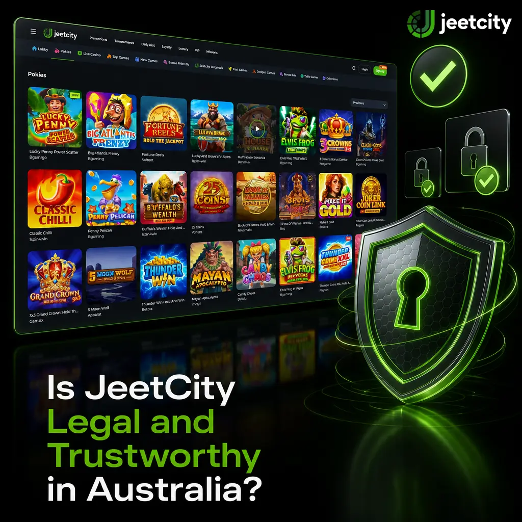 JeetCity's Curaçao licence 8048/JAZ2020-013 details, highlighting offshore legality and trustworthiness for Australian players.